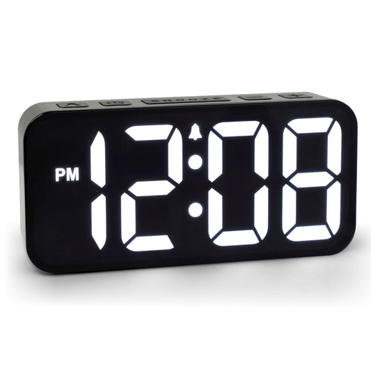 Westclox 2" RGB Color Changing LED Alarm Clock with USB-C Charging