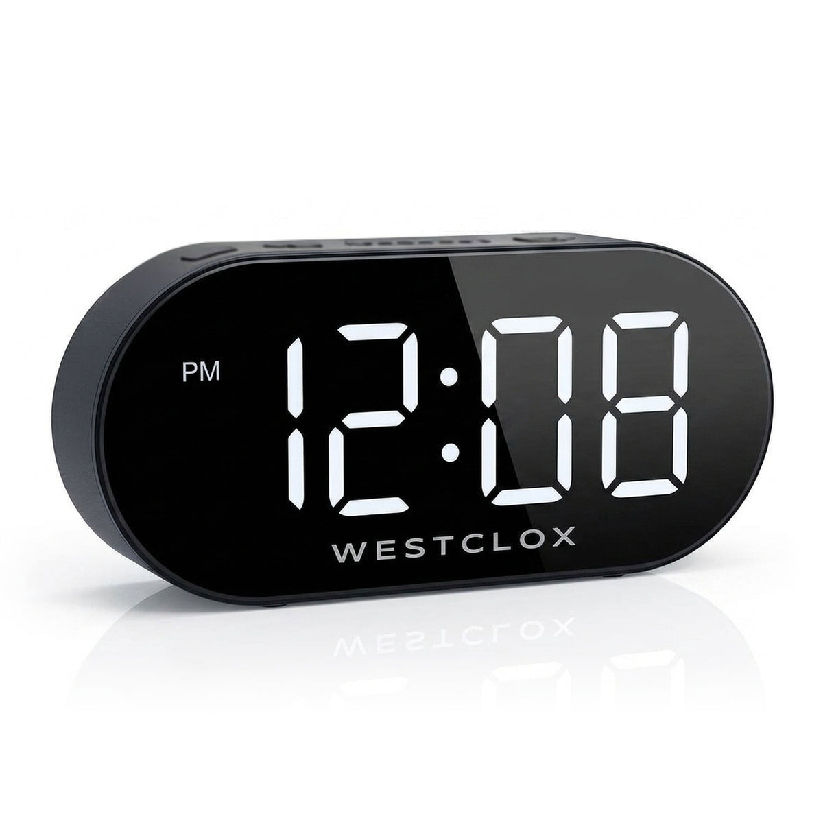 Westclox Battery or Electric Digital Alarm Clock – Large Display with Adjustable Brightness