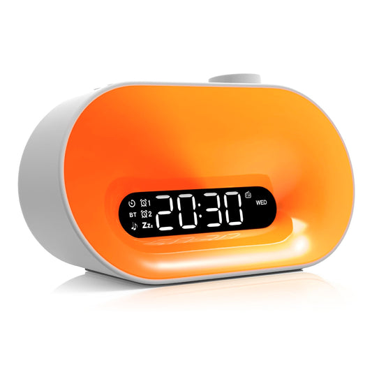 Westclox Sunrise Wake Up Light Alarm Clock with Mood Light and Nature Sounds
