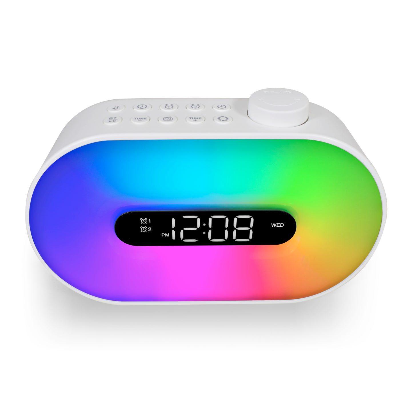 Westclox Sunrise Wake Up Light Alarm Clock with Mood Light and Nature Sounds