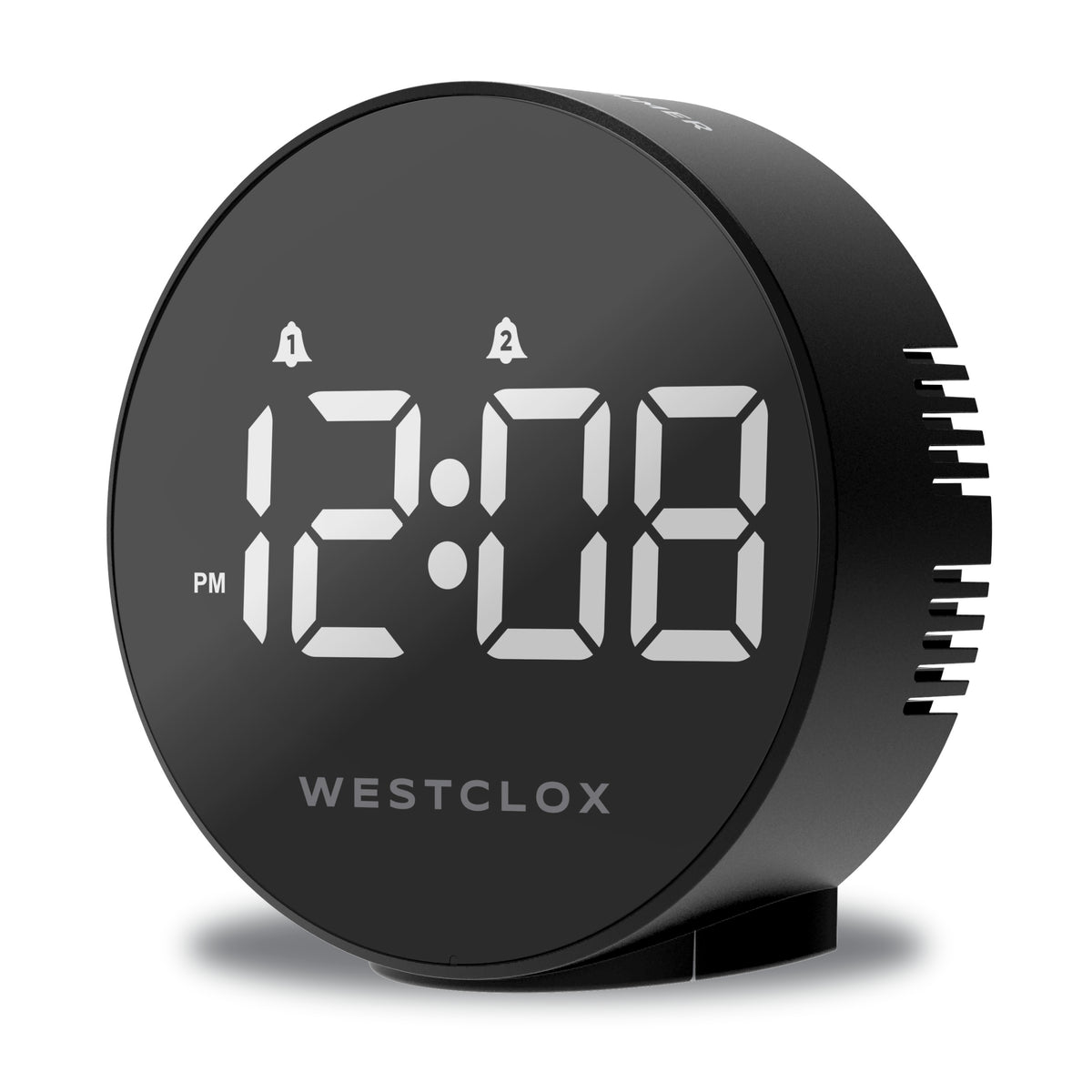 Westclox FM Digital Clock Radio with Automatic Time Setting – Dual Alarm Clock Radio with USB Charging
