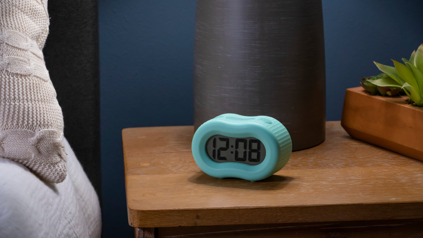 Timelink Rubber Smartlight Alarm Clock Mint Green