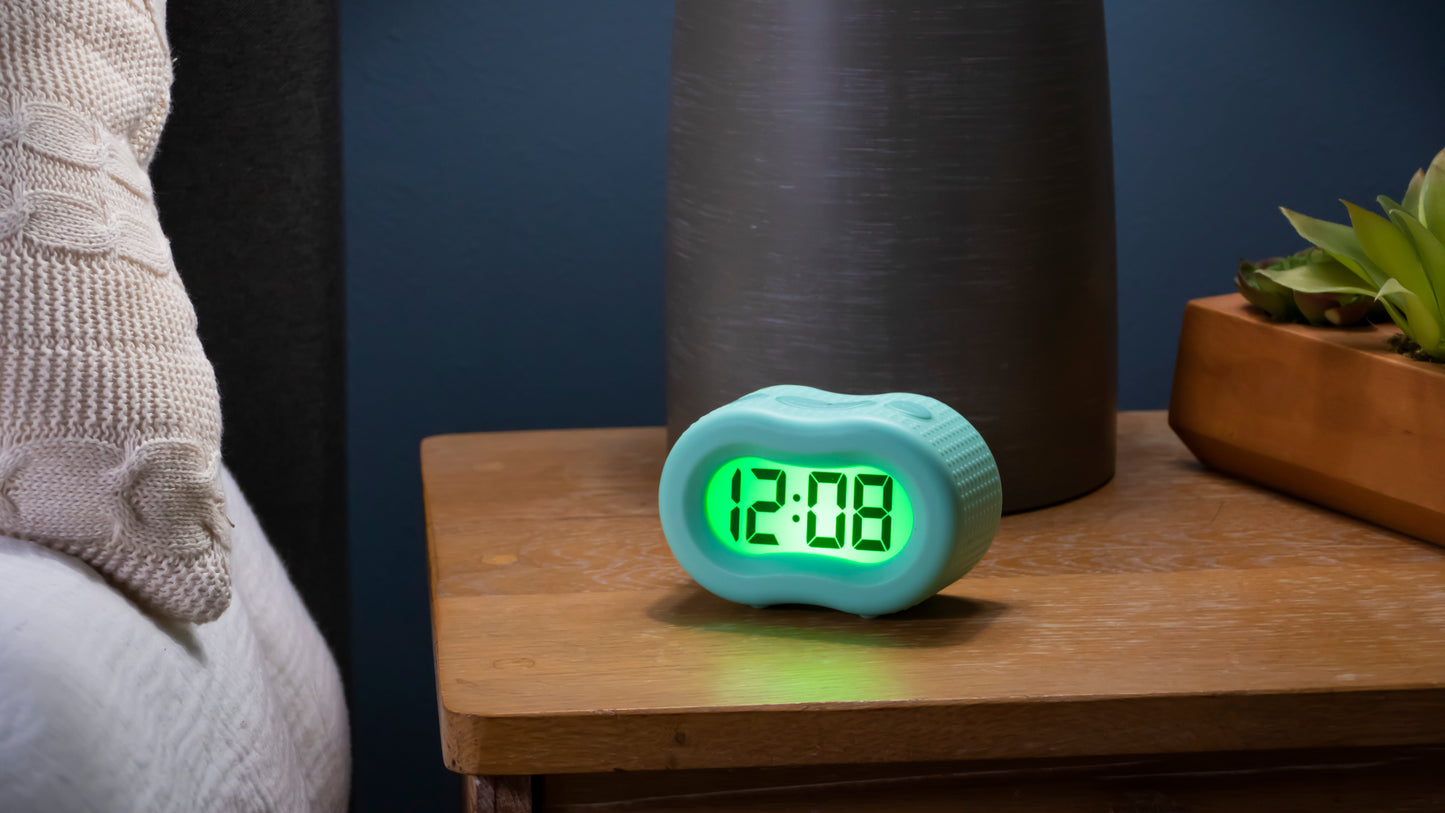 Timelink Rubber Smartlight Alarm Clock Mint Green