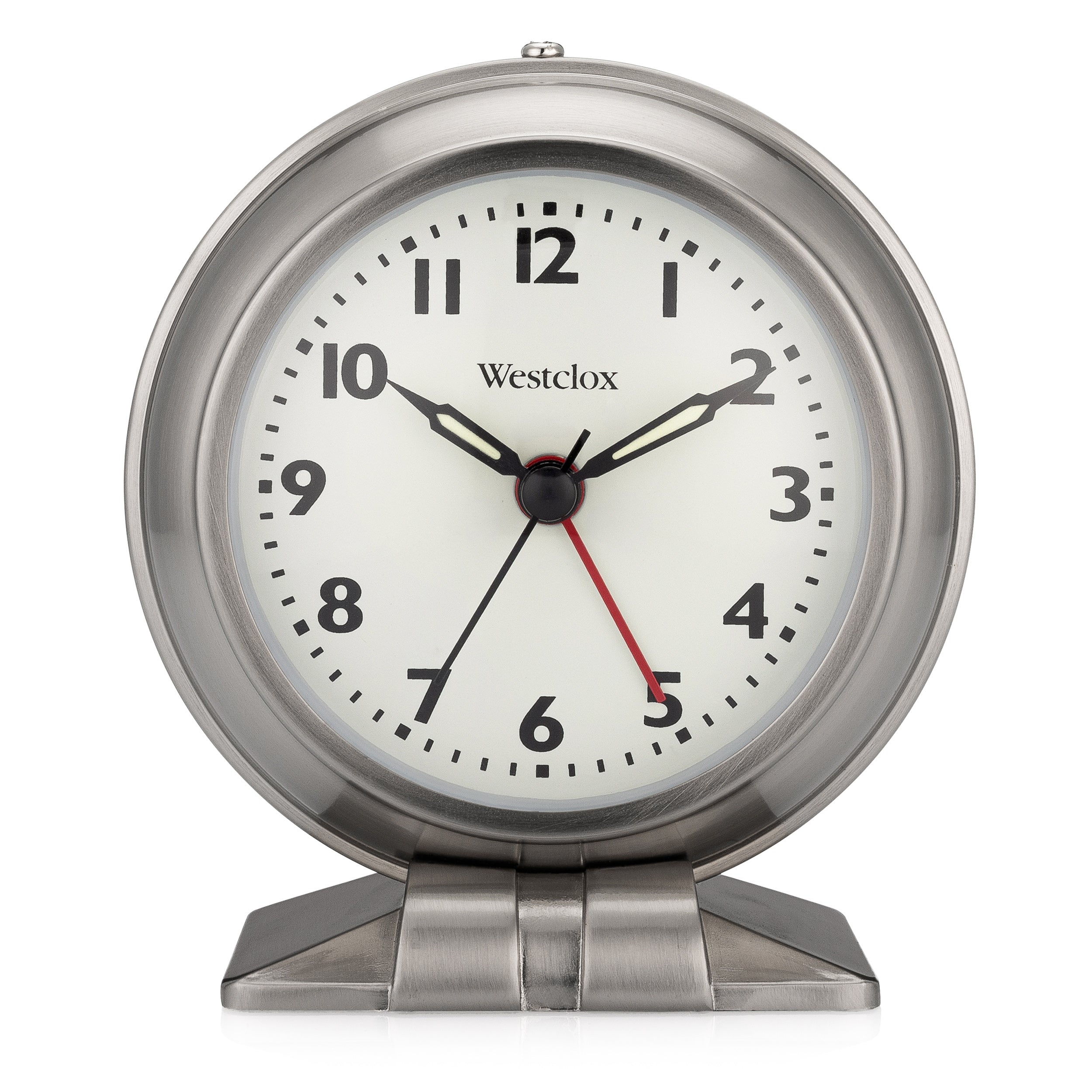 Westclox Metal Alarm Clock, Loud Alarm, Nickel Finish, Dome – The