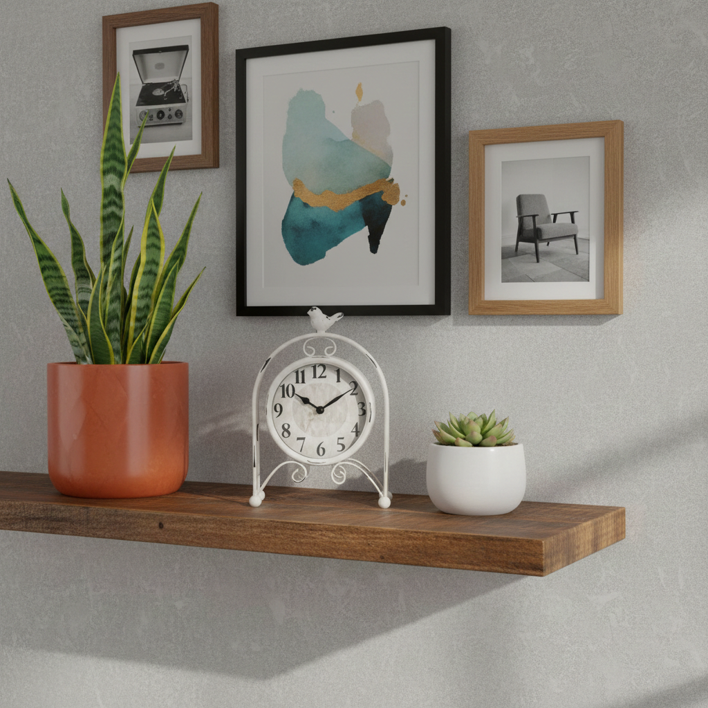 Westclox 9" Bird Table Clock, Antique White Metal, Easy Dial, Glass Lens