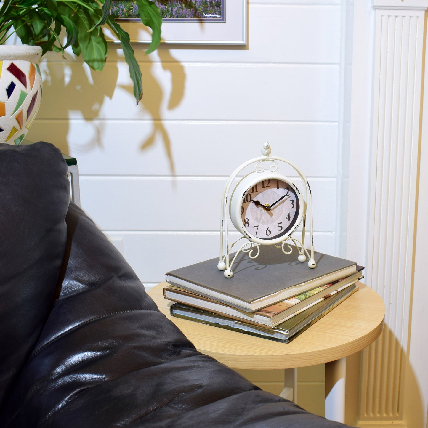 Westclox Whimsical Vintage Bird Metal Table Clock