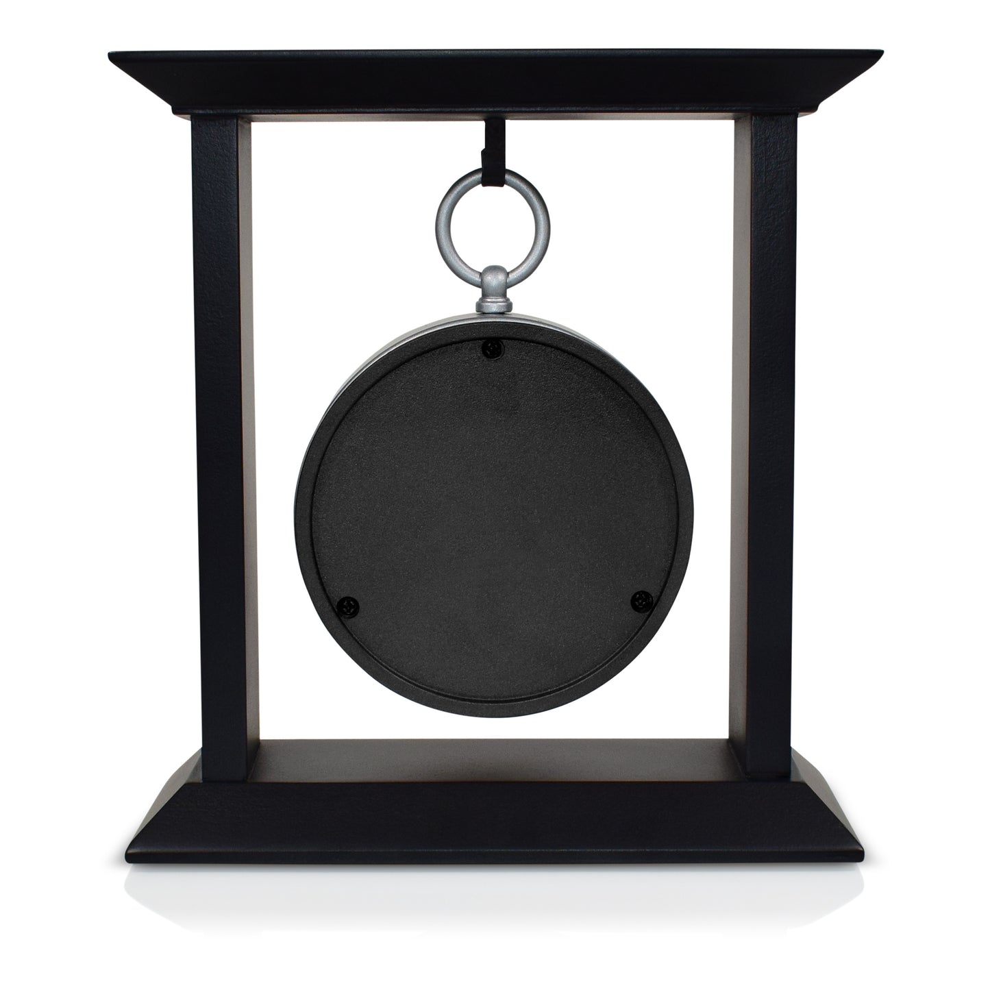 Westclox Pocket Watch Style Table Clock – Black & Silver Decorative Desk Clock