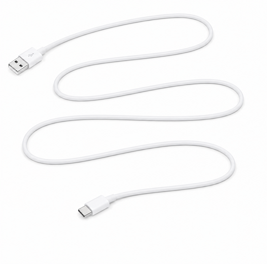Westclox 1.5M USB A to USB C Charging Cable – Power Cable for USB Powered Clocks