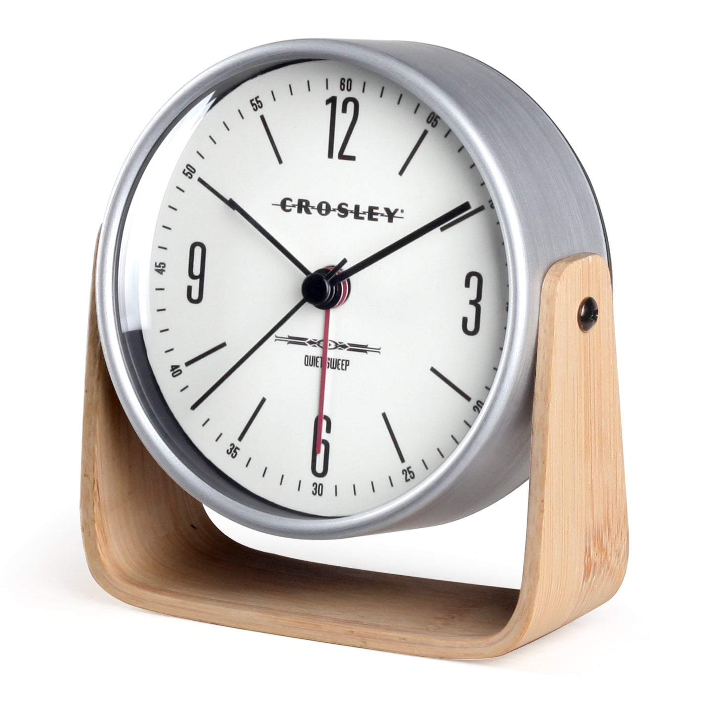 Crosley Tilt Wood Table Clock
