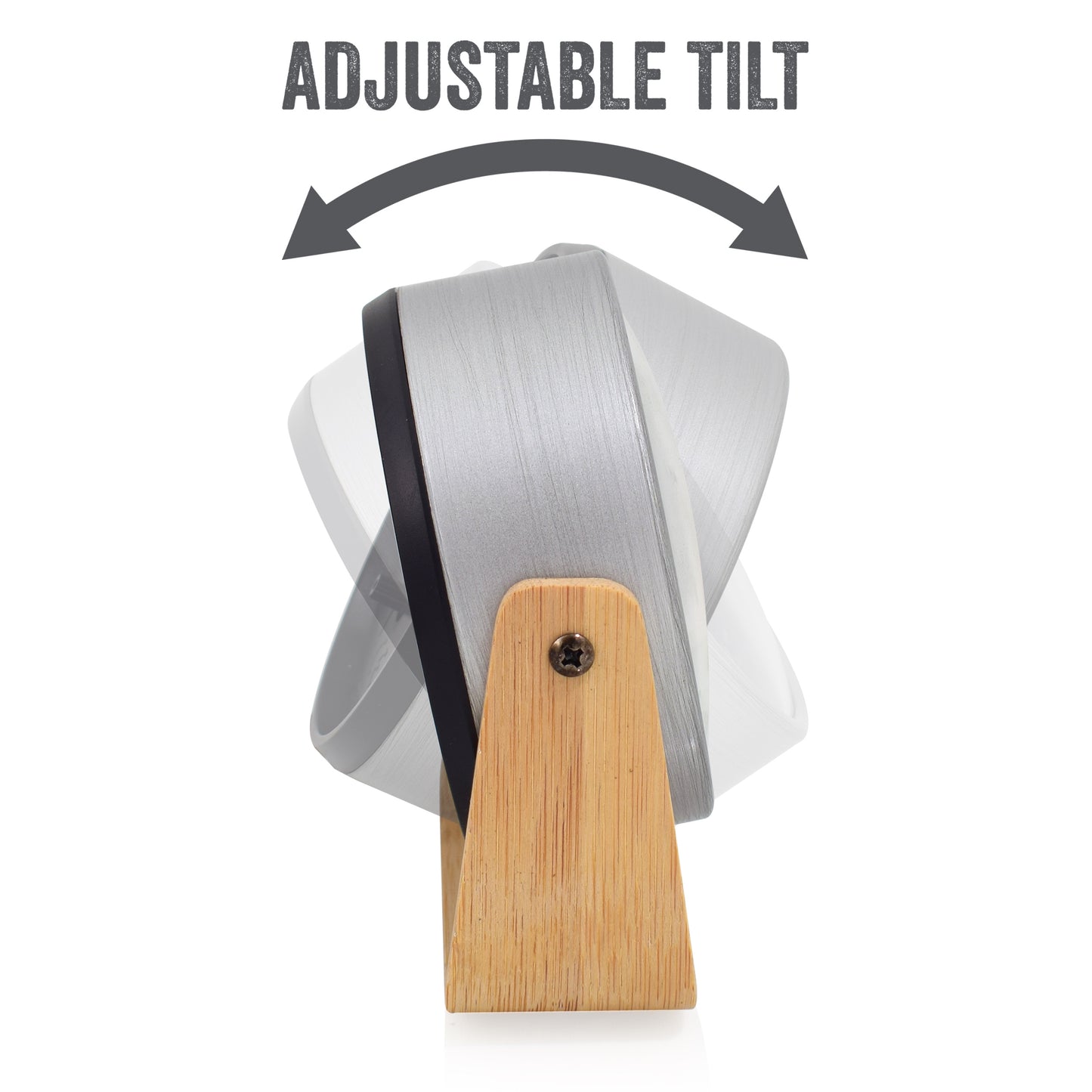 Crosley Tilt Wood Table Clock