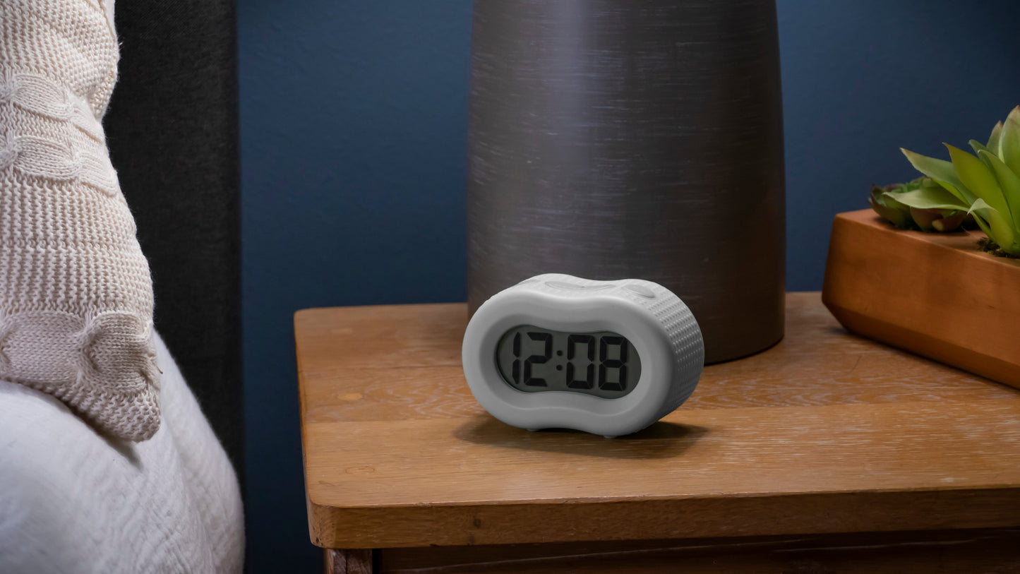 Timelink Rubber Smartlight Alarm Clock Gray