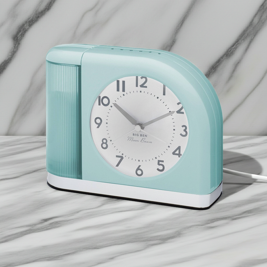 Westclox Moonbeam Bluegrass Alarm Clock with USB Charging
