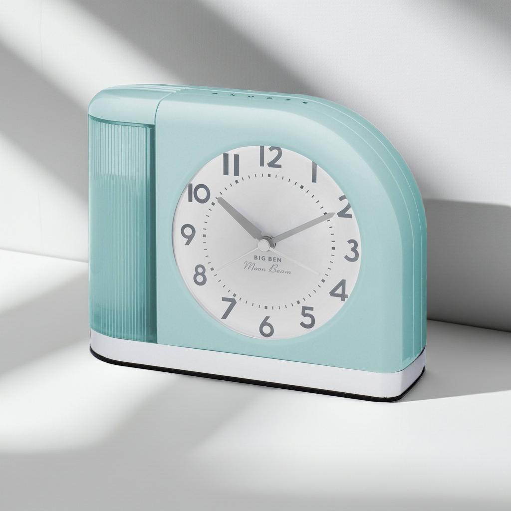 Westclox Moonbeam Bluegrass Alarm Clock with USB Charging