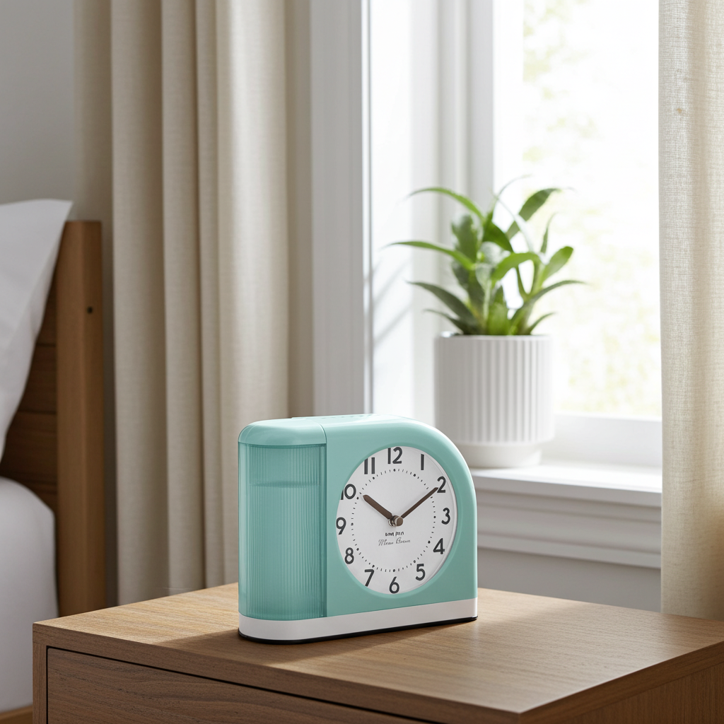 Westclox Moonbeam Bluegrass Alarm Clock with USB Charging