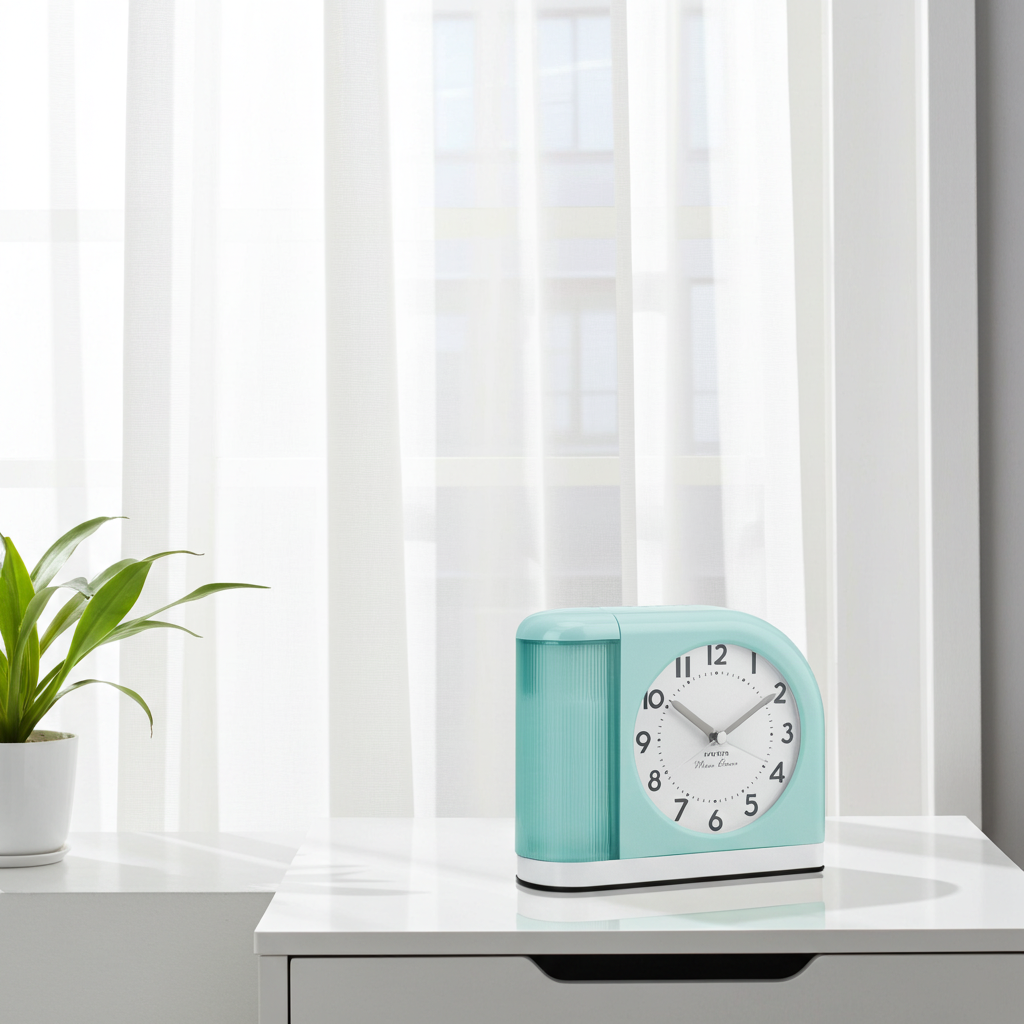 Westclox Moonbeam Bluegrass Alarm Clock with USB Charging
