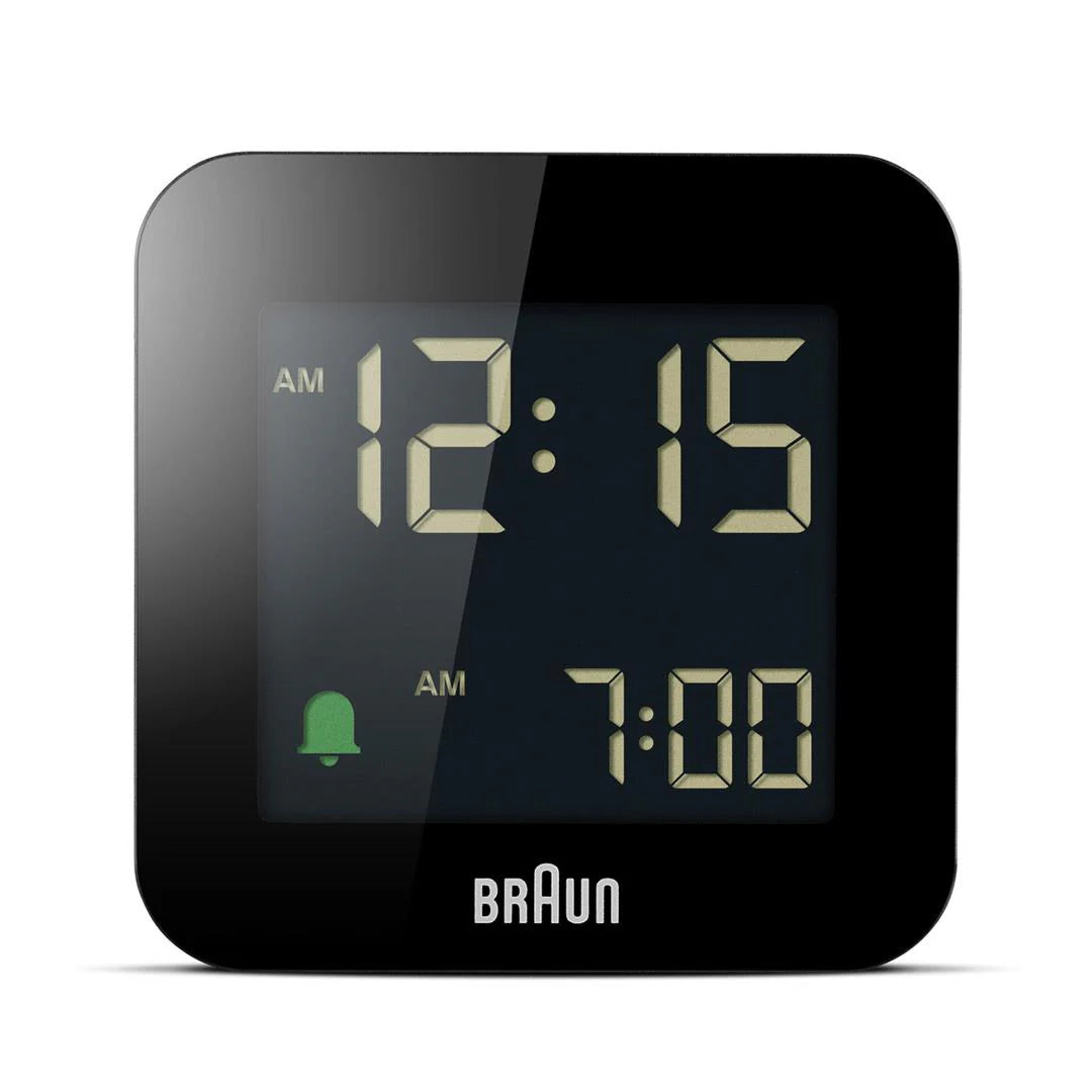 Braun BC08 Digital Travel Alarm Clock – Black