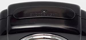 Crosley Art Deco Alarm Clock, Black "Bakelite" Style Finish, Chrome Metal Trim, Quiet Seconds Hand