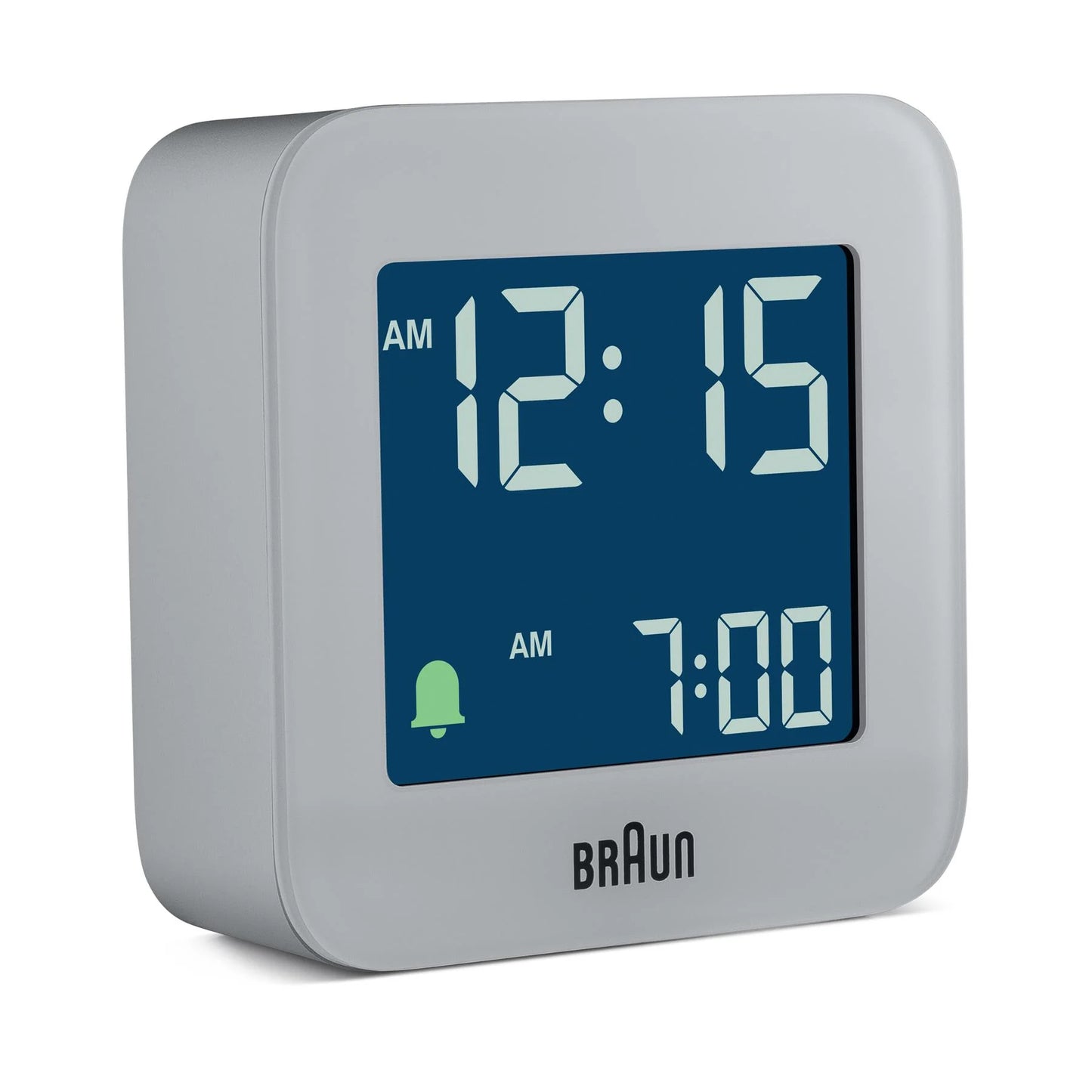 Braun BC08 Digital Travel Alarm Clock – Grey