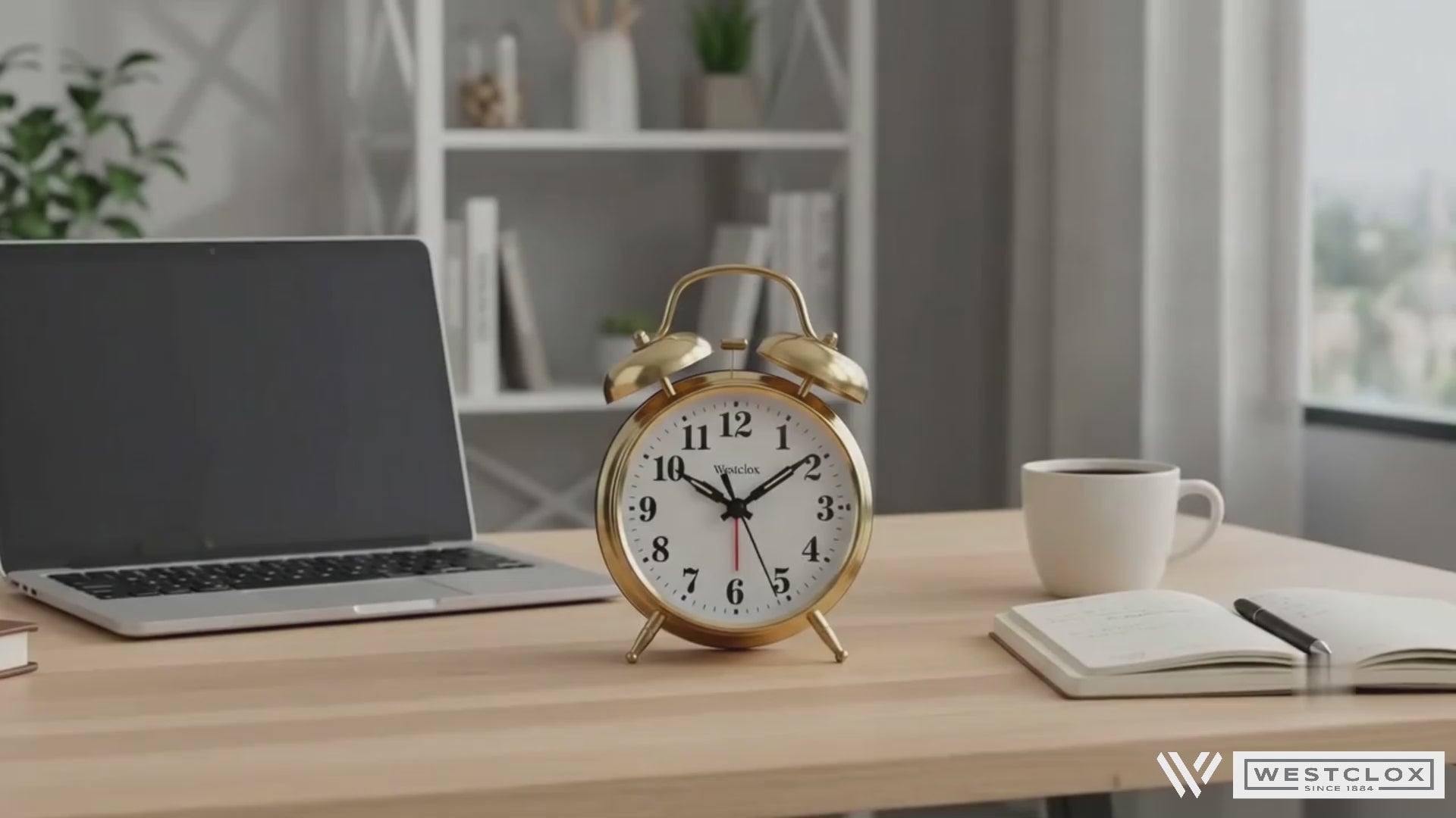 Westclox Twin Bell Alarm Clock, Loud Bell Alarm, Polished Go – The
